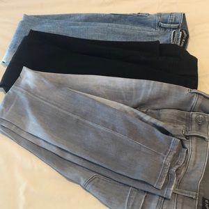 Three pairs for the price of one! Express Skinnies